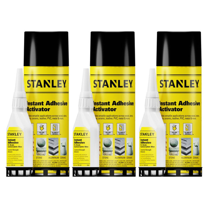 Stanley A550 Instant Adhesive Set - CA Glue and Activator