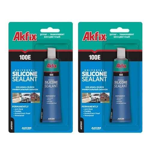 Akfix 100E Universal Silicone Sealant - 10.1 fl oz