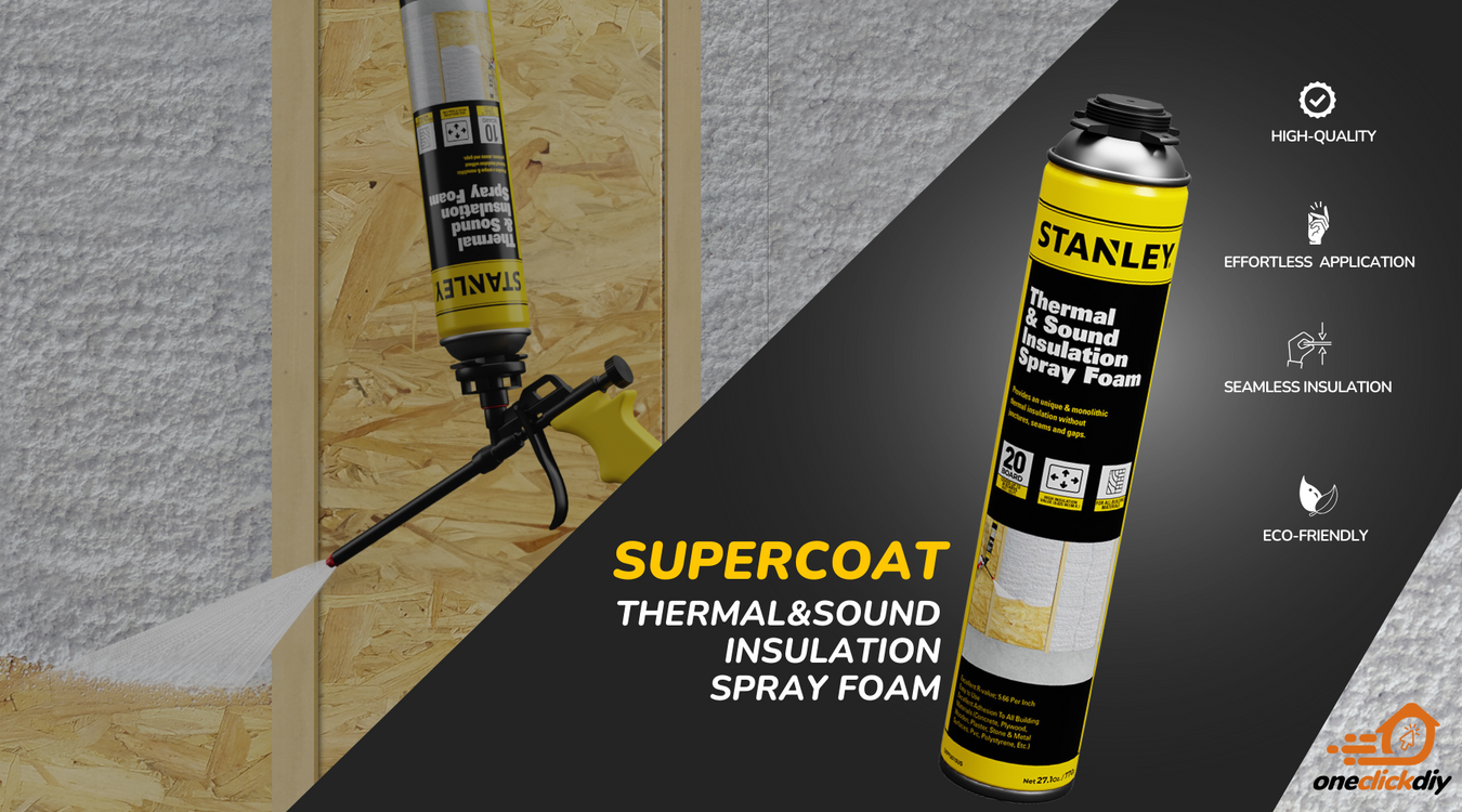 Stanley Supercoat Thermal & Sound Spray Foam Insulation Features 8