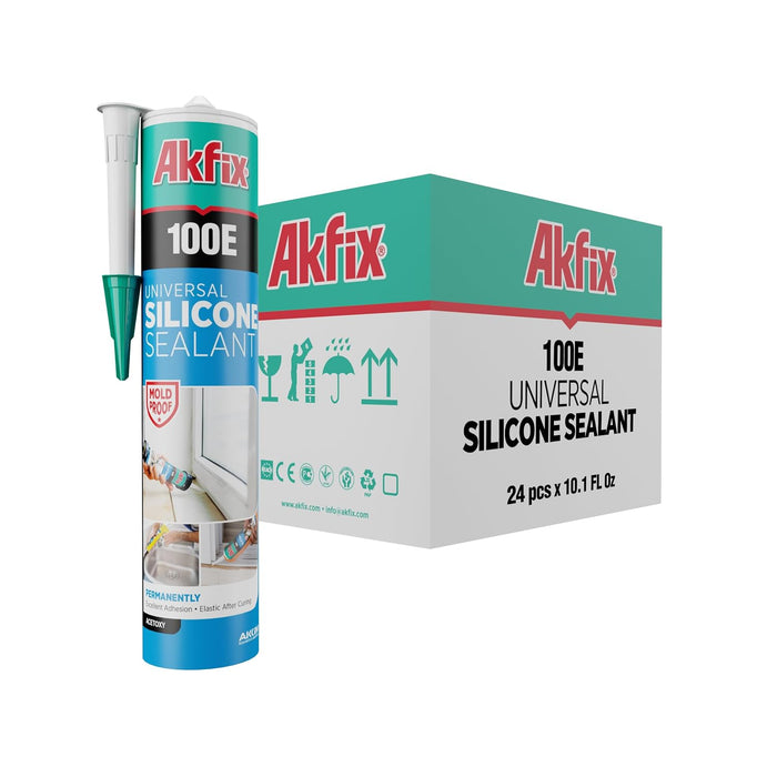 Akfix 100E Universal Silicone Sealant - 10.1 fl oz