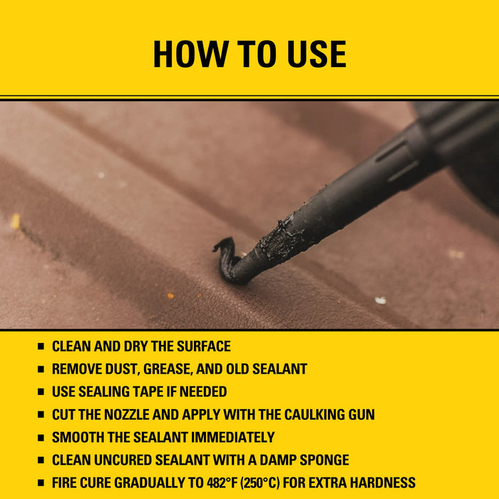 Stanley 2700°F High Temperature Sealant Fireplace & Stove 10.1 fl oz