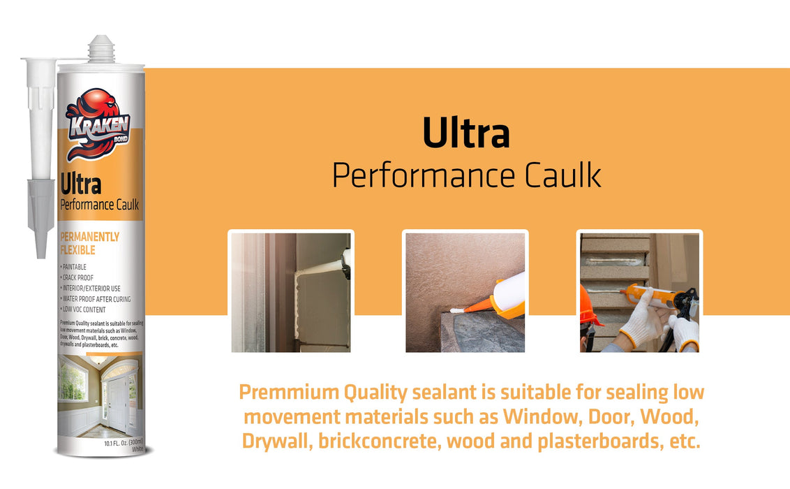 Kraken Bond Ultra Performance Caulk Sealant - Features 1