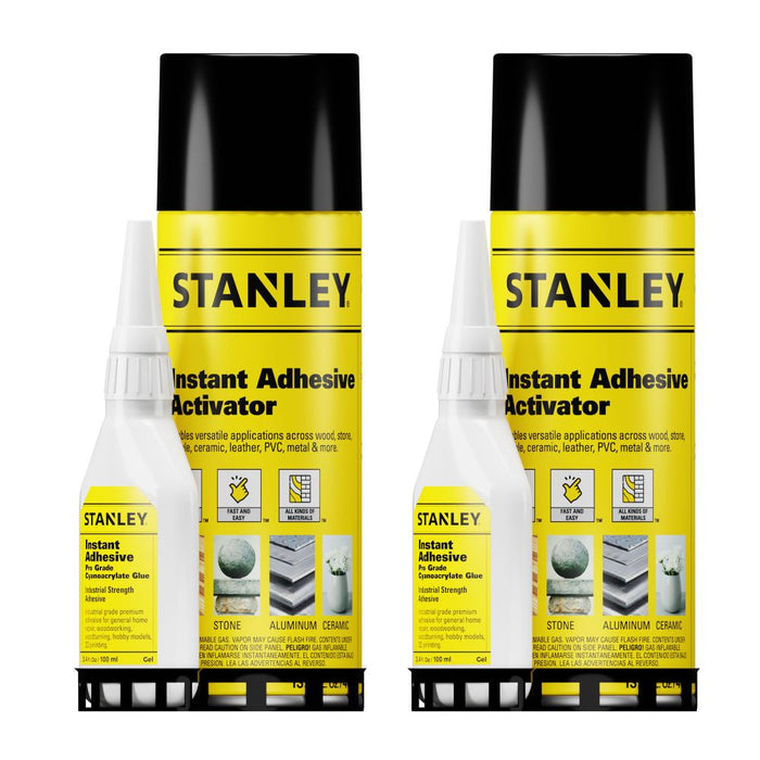 Stanley A550 Instant Adhesive Set - CA Glue and Activator