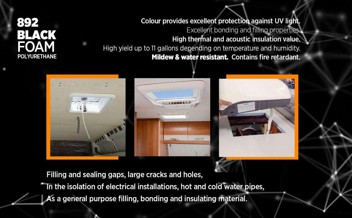 Akfix 892 Black Foam Sealant & Adhesive - Usage 3