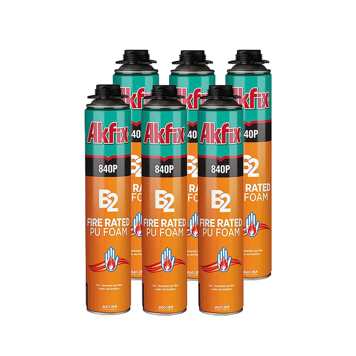 Akfix 840P Fire Rated Polyurethane Foam - 6 Pack