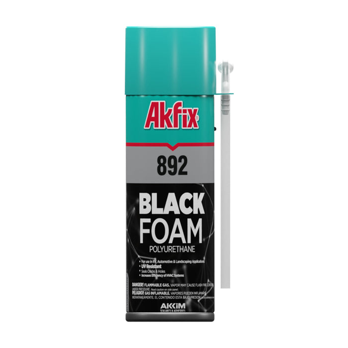 Akfix 892 Black Foam Sealant & Adhesive (Straw) - 1 Pack