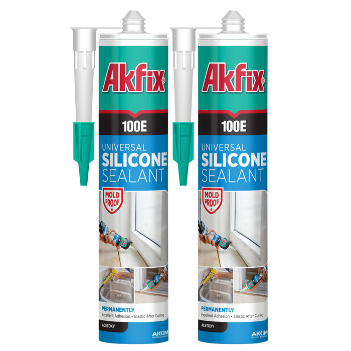 Akfix 100E Universal Silicone Sealant - 10.1 fl oz