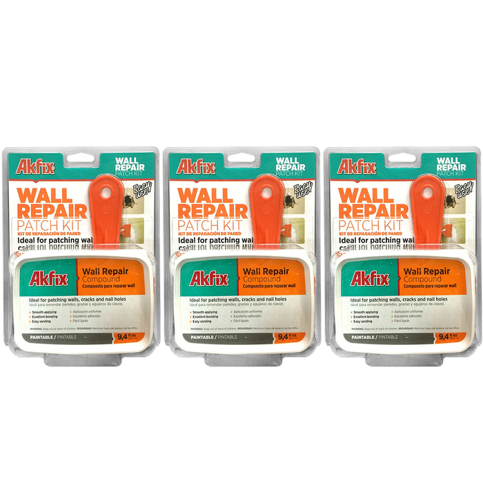 Akfix Wall Repair Patch Kit - 9.4 fl oz