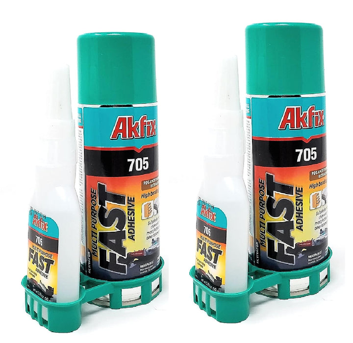 Akfix 705 Superfast Adhesive with Activator - 2 Pack