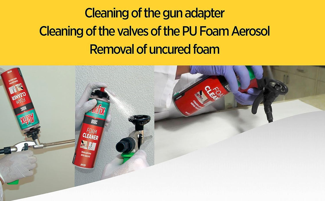 Akfix 800C Insulation Spray Foam Cleaner - Usage 4