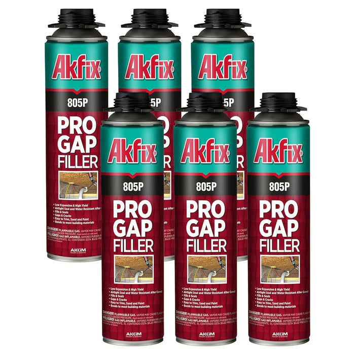 Akfix 805P Pro Gap Filler - 6 Pack