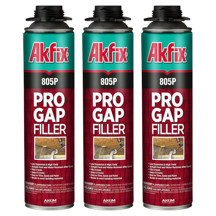 Akfix 805P Pro Gap Filler - 3 Pack