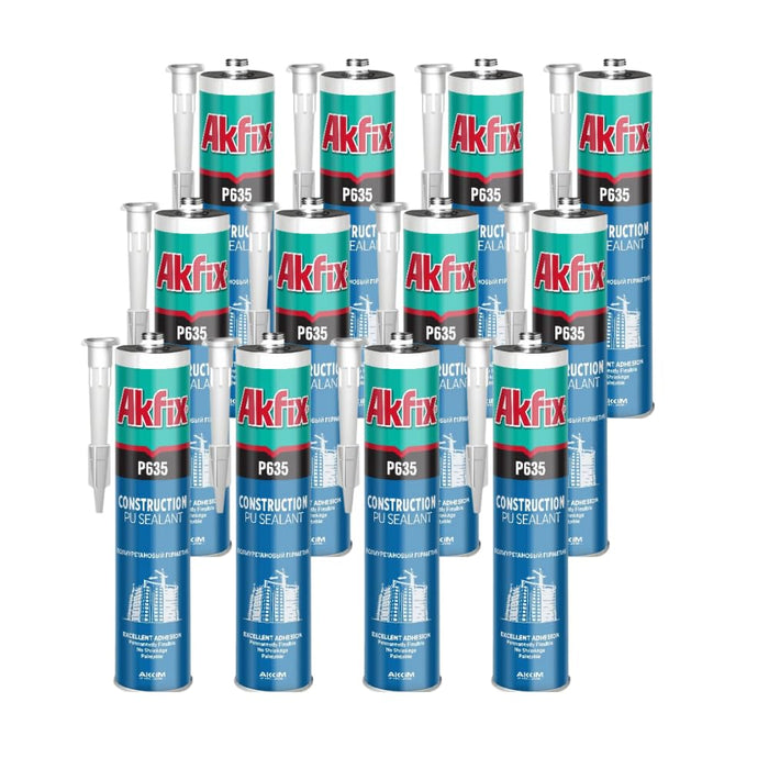 Akfix P635 Construction Polyurethane Sealant - 12 Pack