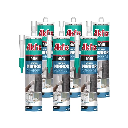 Akfix 900N Neutral Mirror Adhesive - 6 Pack