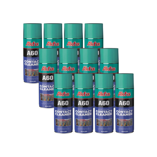Akfix A60 Electrical Contact Cleaner Spray - 12 Pack