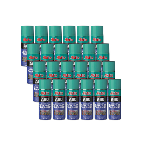 Akfix A60 Electrical Contact Cleaner Spray - 24 Pack