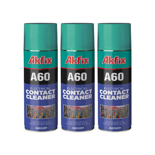 Akfix A60 Electrical Contact Cleaner Spray - 3 Pack