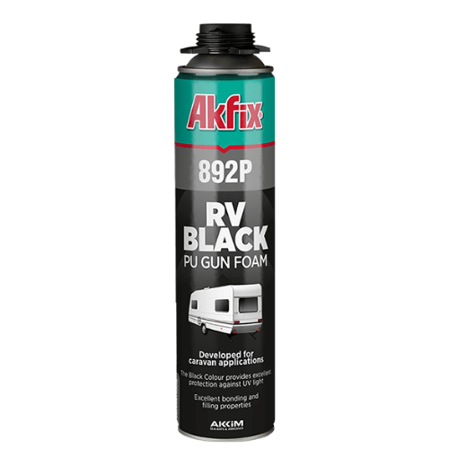 Akfix 892 Black Foam Sealant & Adhesive (Gun) - 1 Pack