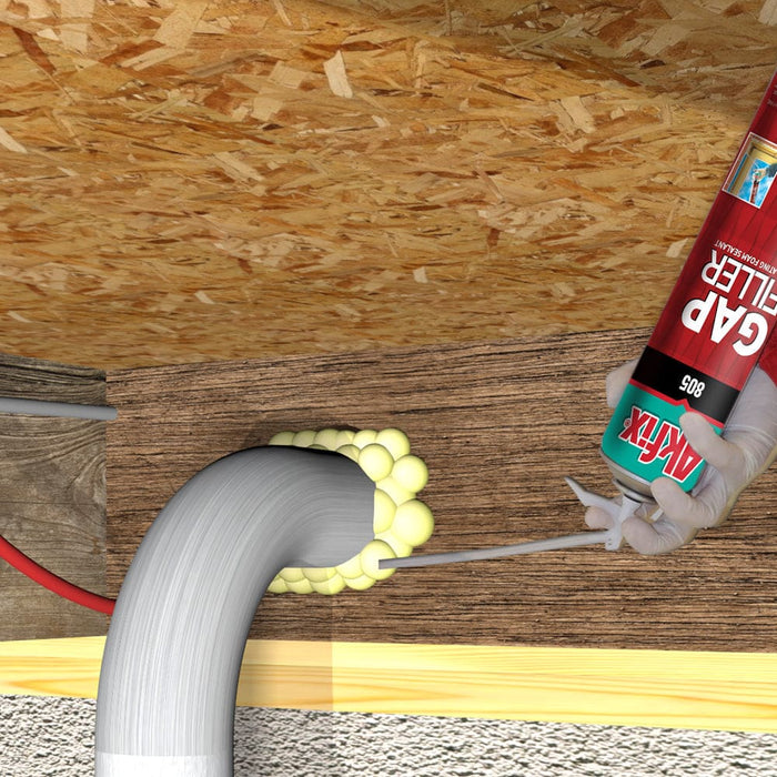 Akfix 805 Gap Filler Polyurethane Straw Foam - Usage 2