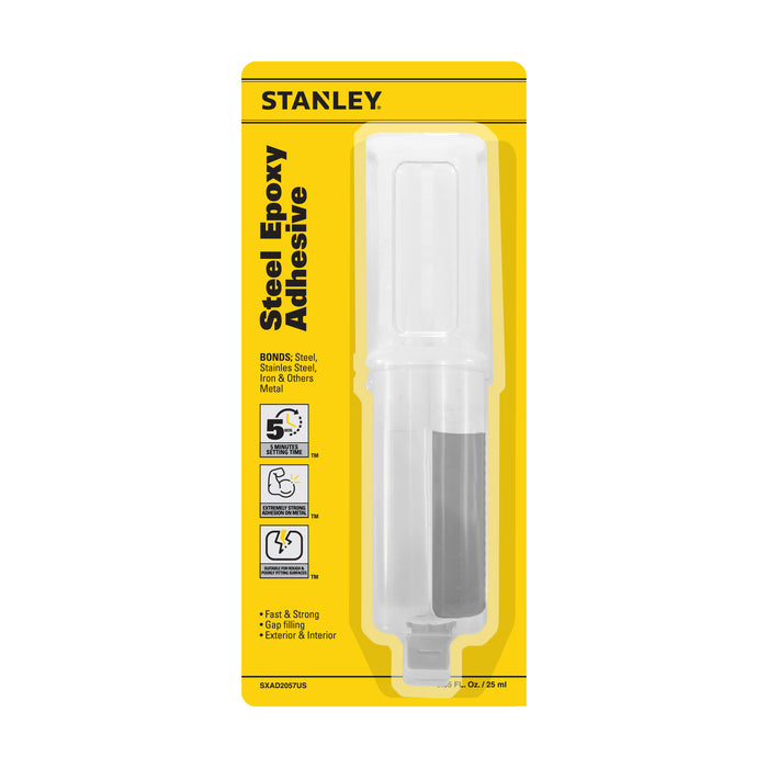 Stanley A821 Steel Epoxy Adhesive - High Strength Bonding, 0.85 fl oz