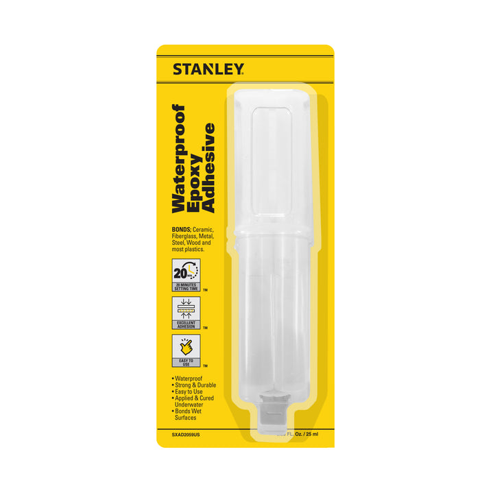 Stanley A822 Waterproof Epoxy Adhesive - Strong Bond, 0.85 fl oz