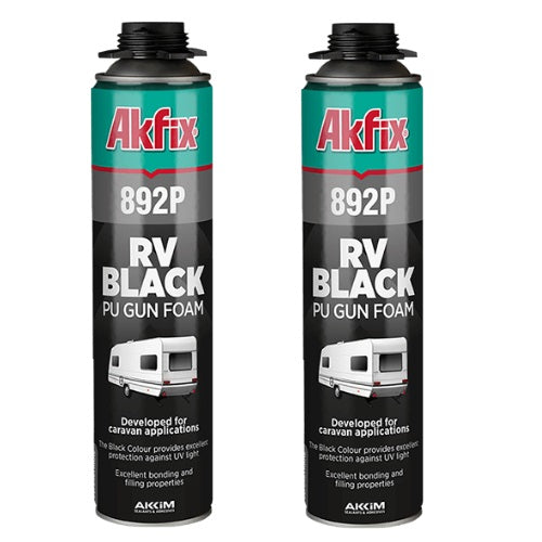 Akfix 892 Black Foam Sealant & Adhesive (Gun) - 2 Pack
