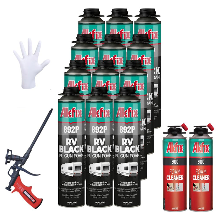 Akfix 892P Black Foam Sealant & Adhesive - 24oz