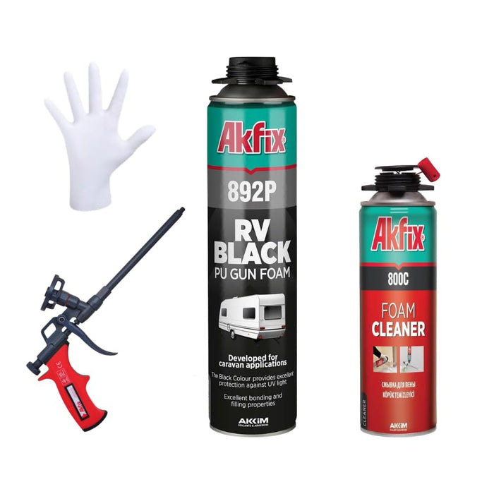 Akfix 892P Black Foam Sealant & Adhesive - 24oz