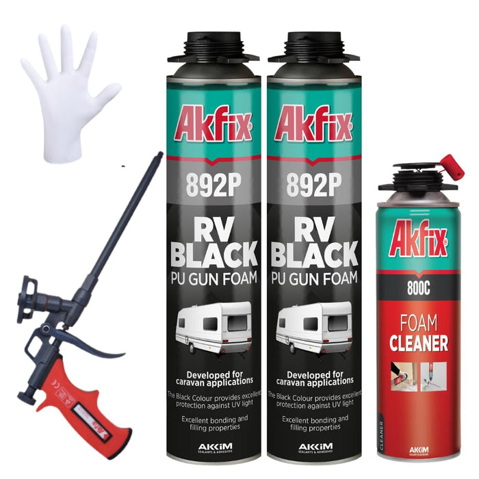 Akfix 892P Black Foam Sealant & Adhesive - 24oz