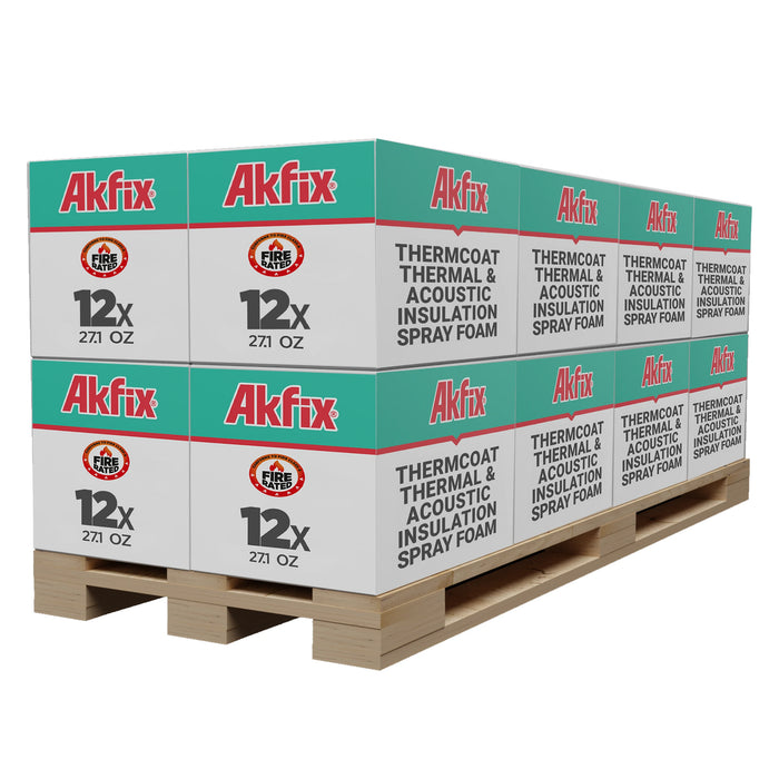 Akfix Thermcoat Thermal & Acoustic Insulation Spray Foam (Closed Cell), Fire Rated