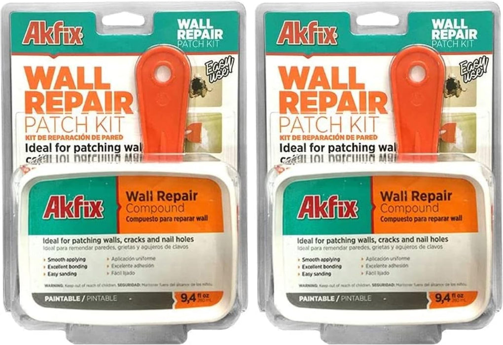 Akfix Wall Repair Patch Kit - 2 Pack