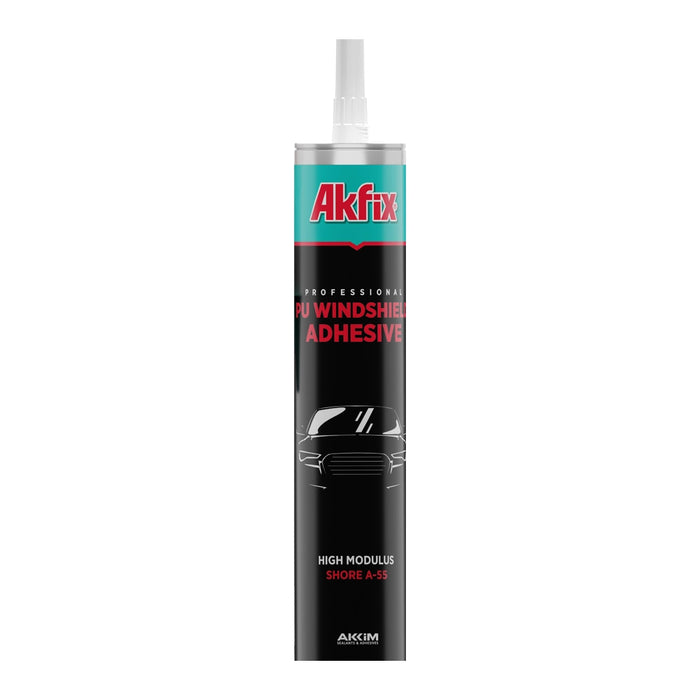 Akfix Polyurethane Windshield Adhesive - Black, 10.1 fl oz
