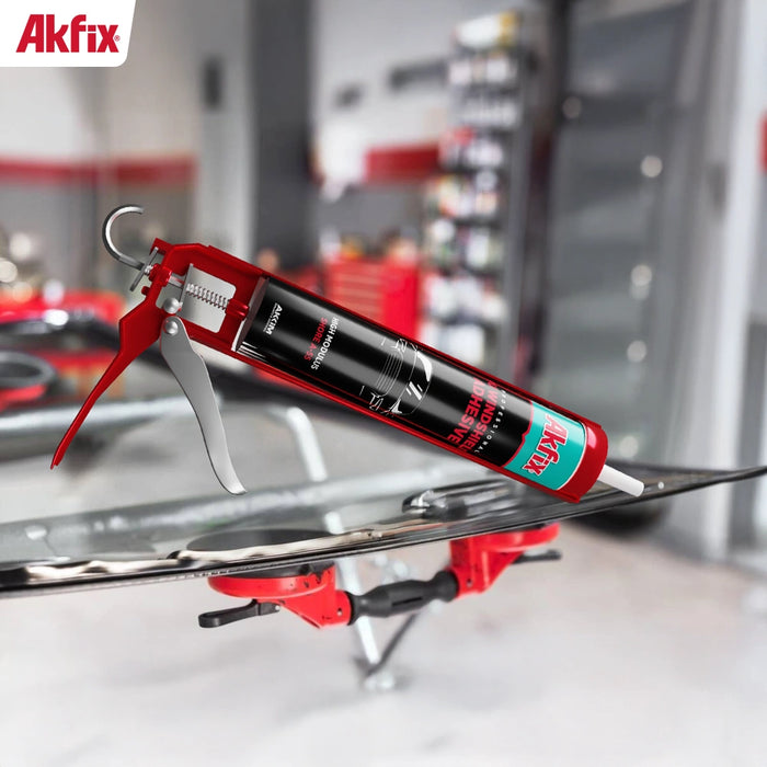 Akfix Polyurethane Windshield Adhesive - Black, 10.1 fl oz