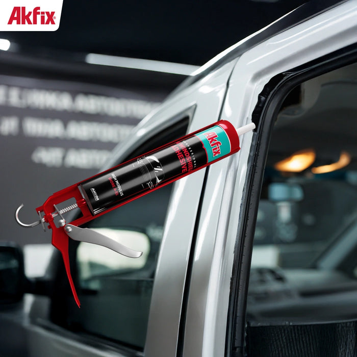 Akfix Polyurethane Windshield Adhesive - Black, 10.1 fl oz