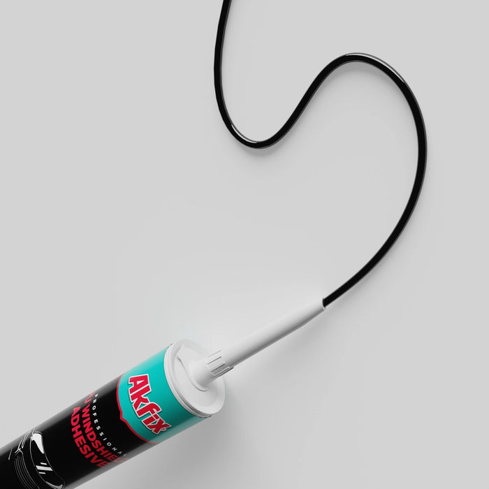 Akfix Polyurethane Windshield Adhesive - Black, 10.1 fl oz