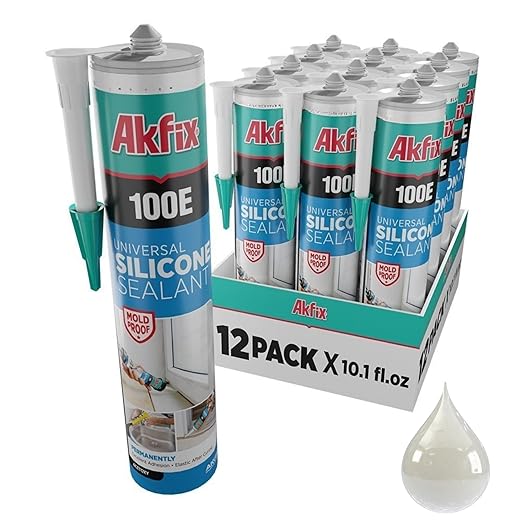 Akfix 100E Universal Silicone Sealant - 10.1 fl oz