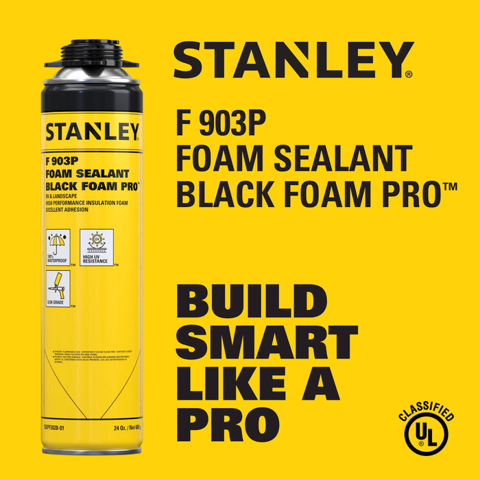 Stanley F903P Black Foam Pro Gun Foam Adhesive for RV & Landscape, 24oz