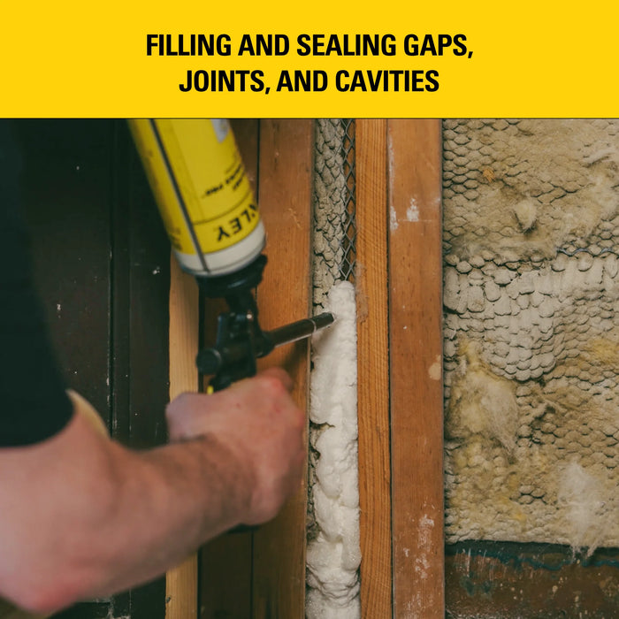 Stanley F905P Gaps & Cracks Pro Foam Sealant - Gun Foam, 24oz