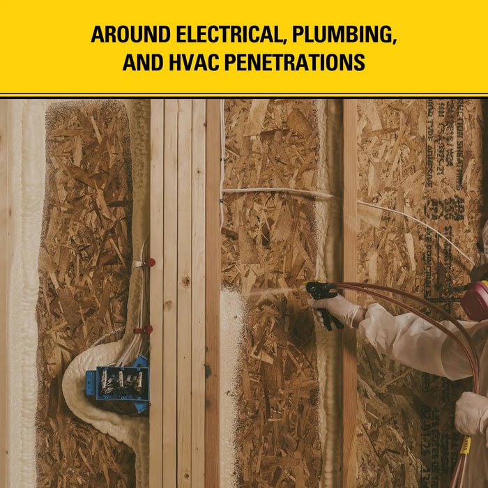 Stanley F994C Supercoat Canister Foam 600™ - Two Component Spray Foam Insulation Kit (600 board feet) - Class A Fire Rated, Closed Cell