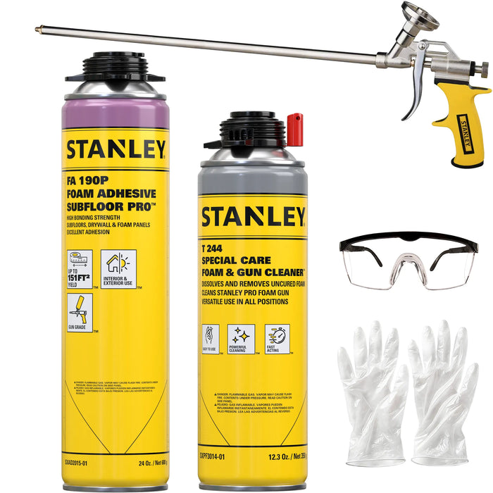 Stanley FA190P Foam Adhesive Subfloor Pro | High-Yield, 24 oz
