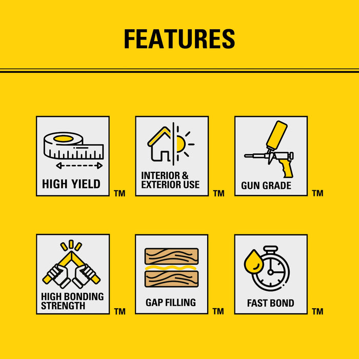 Stanley FA190P Foam Adhesive Subfloor Pro | High-Yield, 24 oz