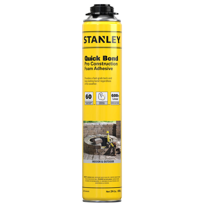 Stanley FA192P Quick Bond Pro Construction Gun Foam Adhesive, 24 oz
