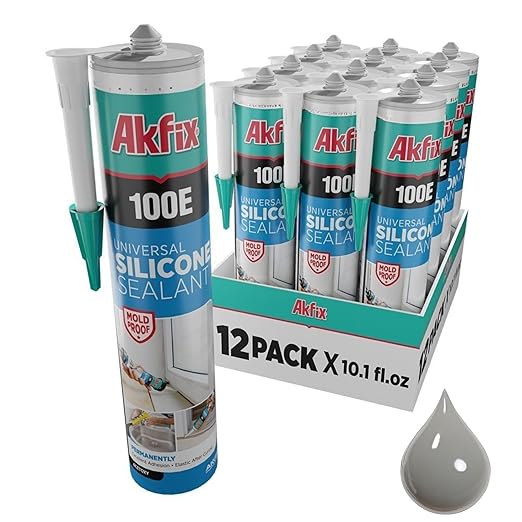 Akfix 100E Universal Silicone Sealant - 10.1 fl oz