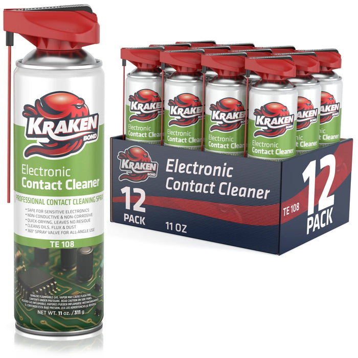 Kraken Bond TE-108 Electronic Contact Cleaner, 11 oz