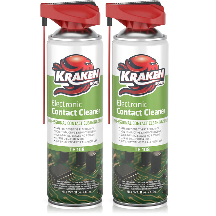 Kraken Bond TE-108 Electronic Contact Cleaner, 11 oz