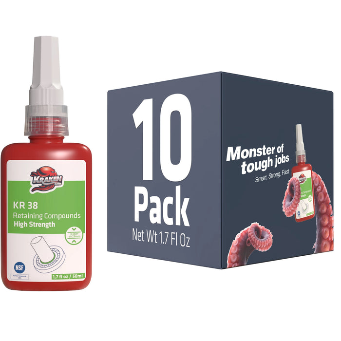 Kraken Bond High Strength Retaining Compound - KR 38, 1.7 fl oz / 50 ml