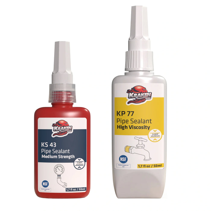 Kraken Bond Pipe Thread Sealant High Viscosity - KP 77, 1.7 fl oz / 50 ml