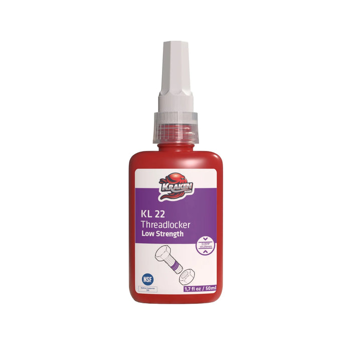 Kraken Bond Low Strength Purple Threadlocker - KL 22, 1.7 fl oz / 50 ml