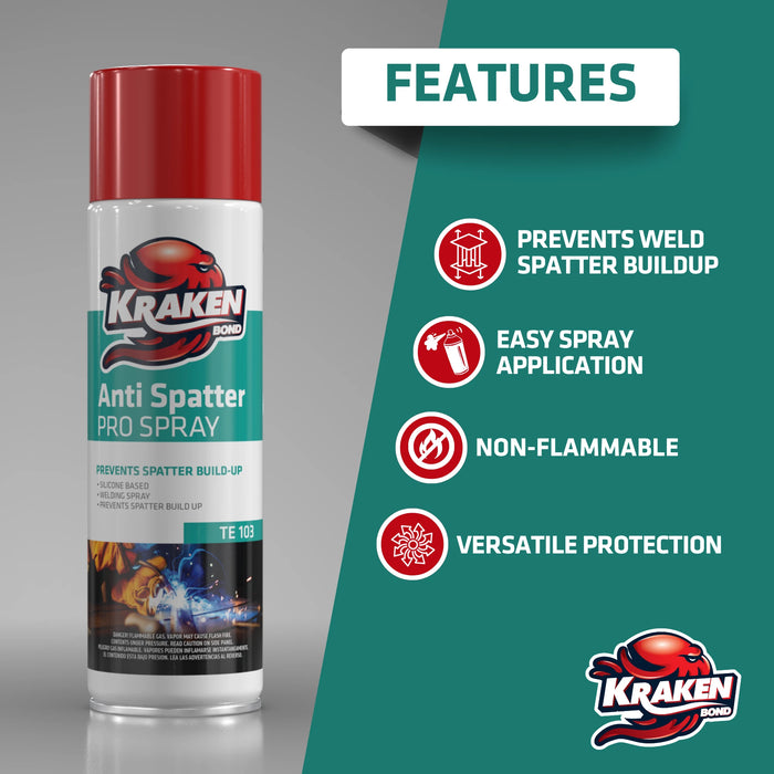 Kraken Bond Welding Anti-Spatter Pro Spray - 12 oz