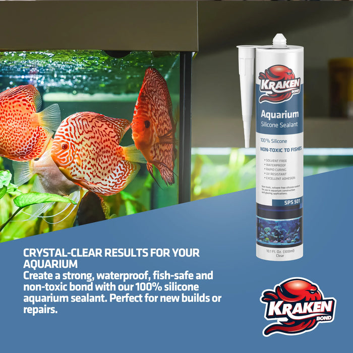 Kraken Bond Aquarium 100% Silicone Sealant - 10.1 fl oz